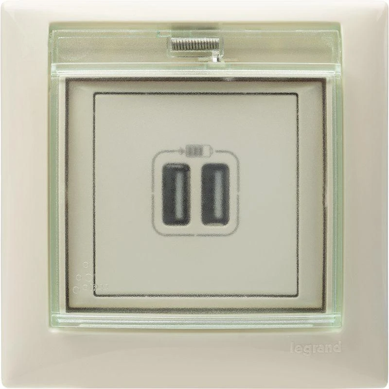 Розетка USB 2-м СП Valena сл. кость Leg 774170 3