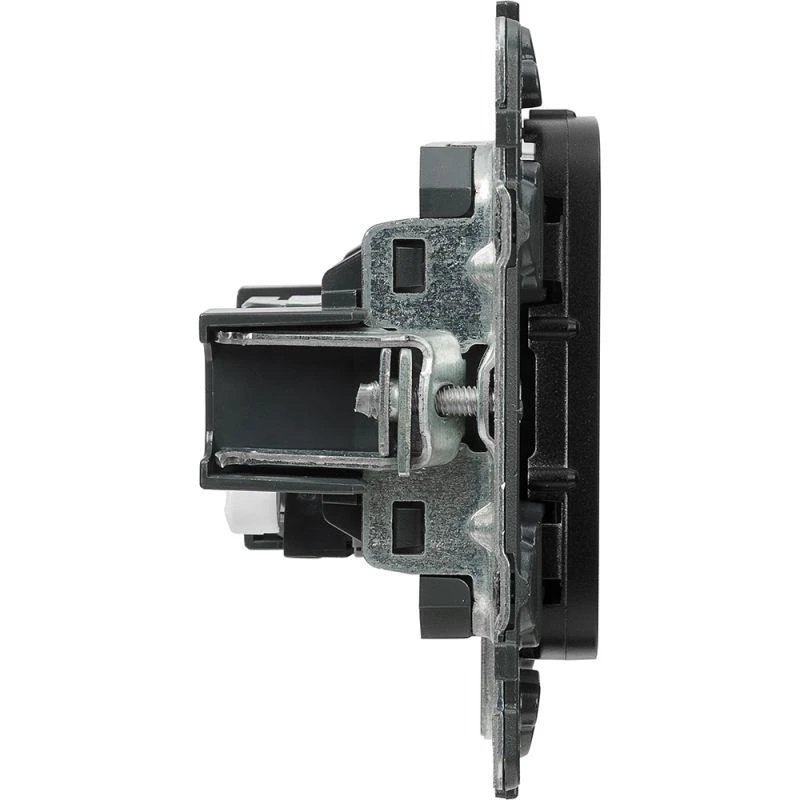 Розетка компьютерная 1-м Valena Allure RJ45 кат.5E UTP с лицев. панелью механизм антрацит Leg 753950 5