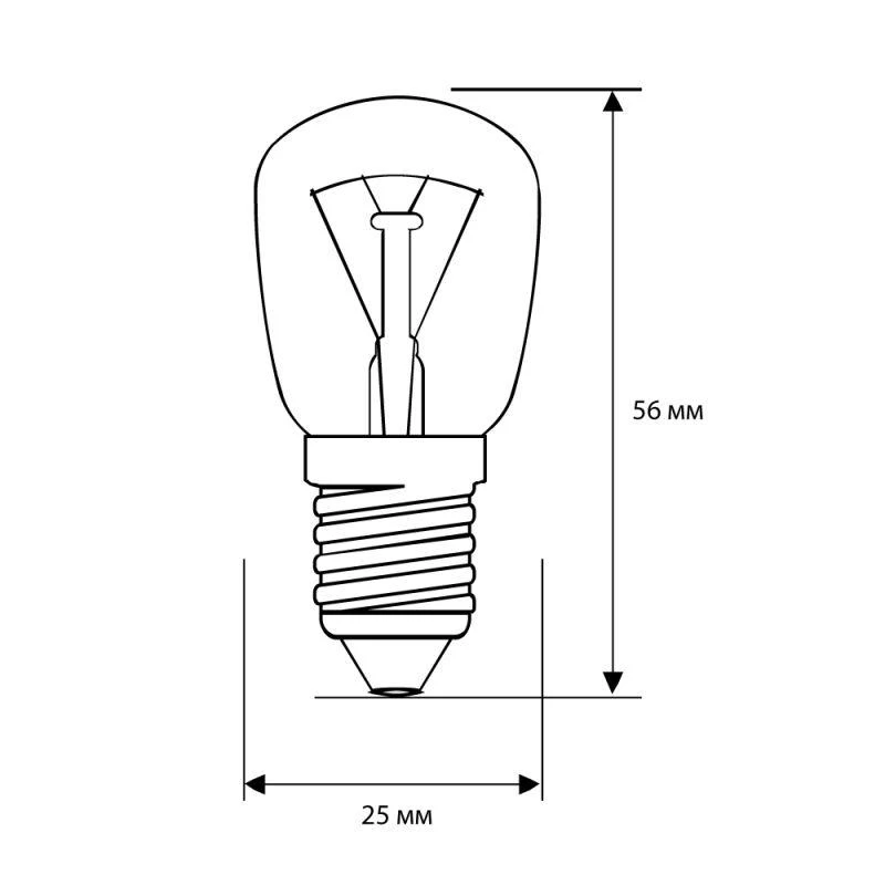 Лампа накаливания MIC 15/PT/CL/E14 для духовок Camelion 12979 1