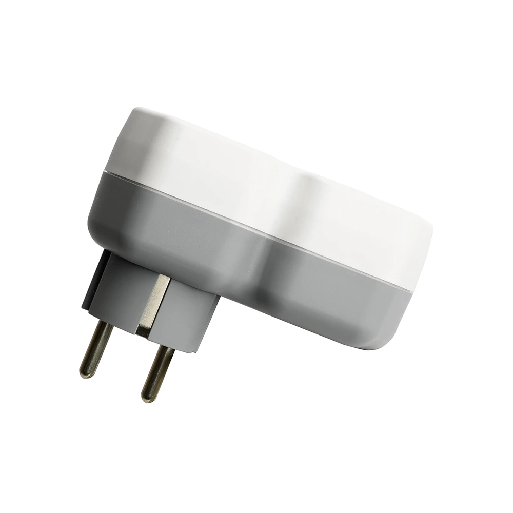 Разветвитель сетевой на 1 выход с/з STEKKER 250В, 16А, USB A+ Type C, 2,4А, PD, белый/серый, ADP16-16-20 50109 3