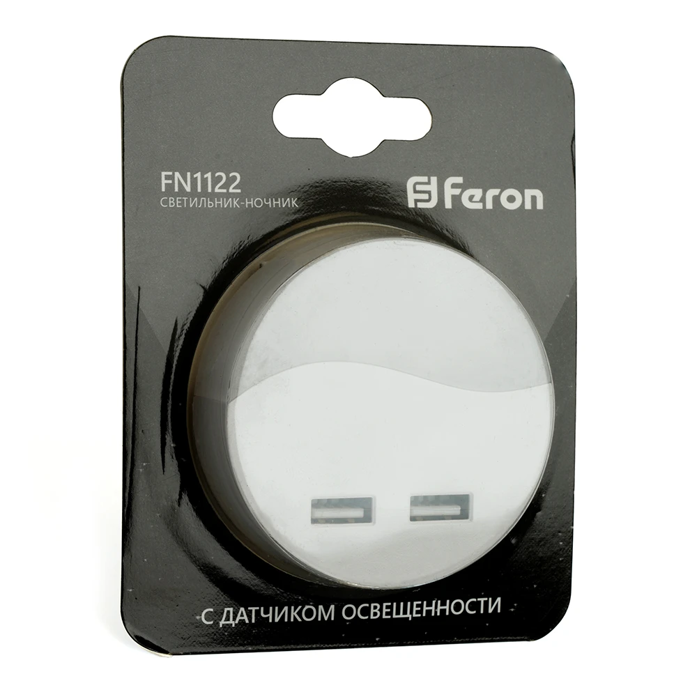 Светильник ночник Feron c 2мя USB выходами, FN1122 0,5W 230V, белый 41021 2