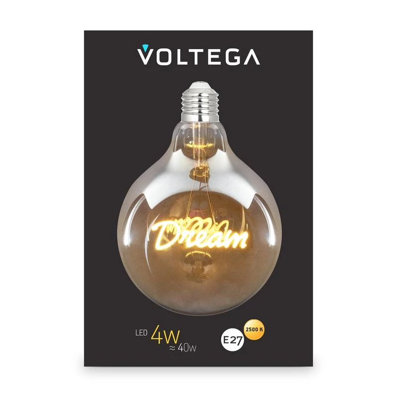 Лампа светодиодная Loft Led G125 4Вт 2500К E27 Voltega 8552 4