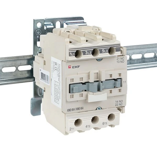 Контактор КМЭ-3 65А кат. 230В AC 1НО+1НЗ EKF ctr-s-65-220 6
