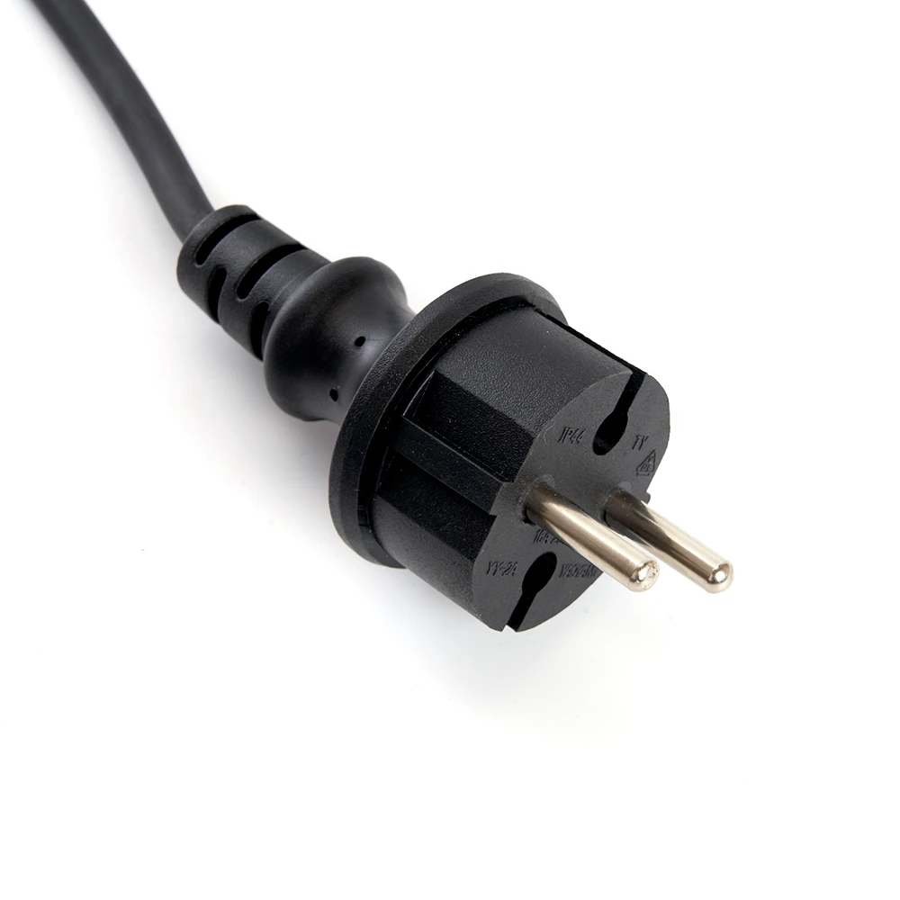 Сетевой шнур для гирлянд 3м, 2*0,5мм2, IP44, черный, DM403 48190 3