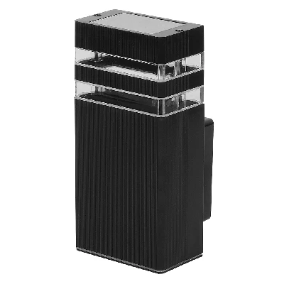 Светильник садово-парковый Feron.ONE DH0806-P, на стену вверх,  GU10 220-240V, черный пластик 51538