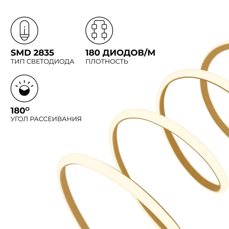 Лента светодиодная для бани и сауны ЭКО 24В 14.4Вт/м smd2835 IP68 1200лм/м 3000К (уп.5м) OGM LSE-297 7