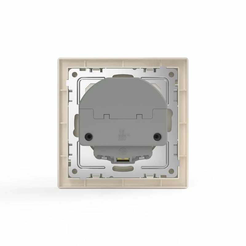 Розетка 1-м СП Pixel IP20 с заземл. с 2-мя заряд. устр. USB тип A+C механизм беж. TOKOV ELECTRIC TKE-PX-R1U2AC-C02 1