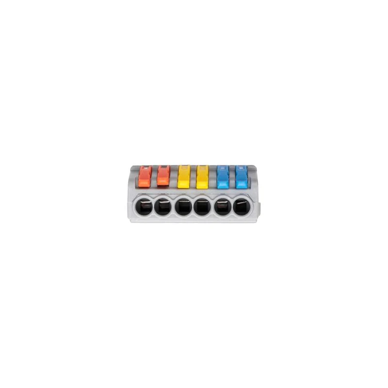 Клемма монтажная СМК PTC-3P 4236 BL/2 450В 32А 0.08-2.5(4.0)кв.мм JazzWay 5073807 3