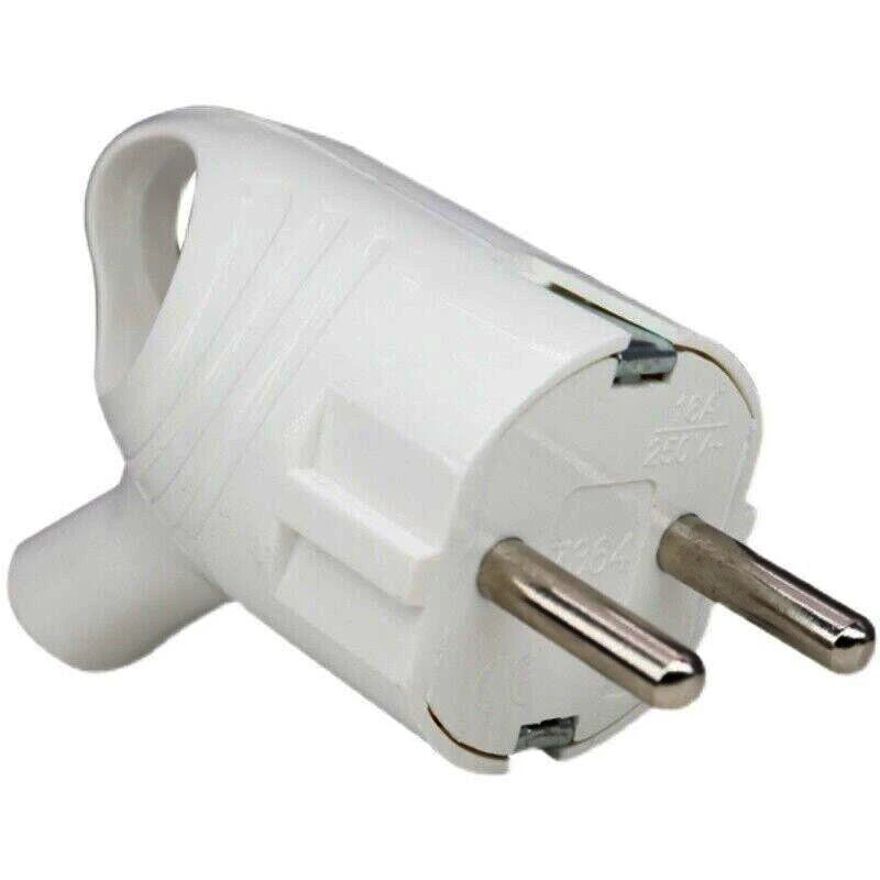 Вилка электрическая с заземл. с кольцом (ушком) 16А 250В IP20 бел. TOKOV ELECTRIC TKL-PLUZR-C01 1