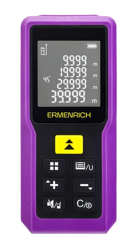 Рулетка лазерная Reel PRO GM100 фиолет. Ermenrich 85313 2