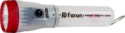 Фонарь 2 Leds красный 3*AA, TL023 12924
