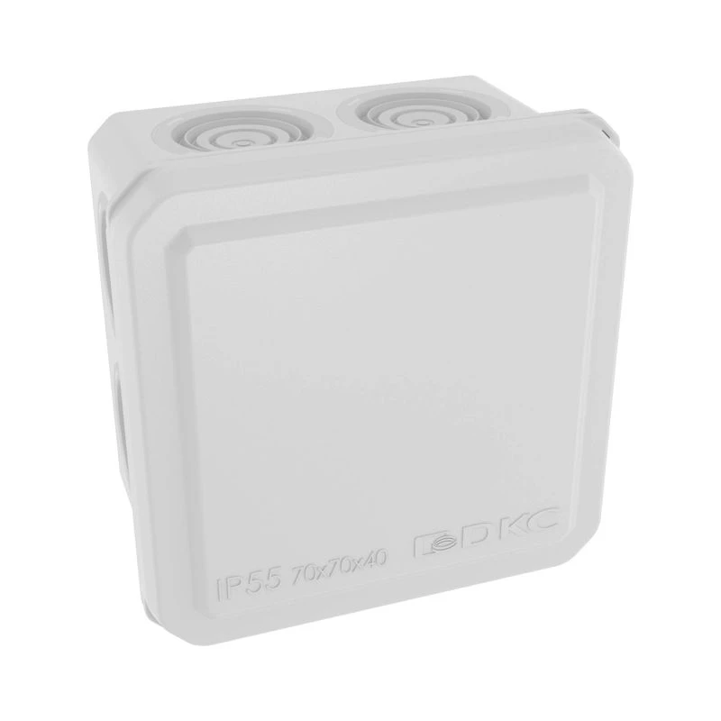 Коробка ответвительная с 8+2 кабельными вводами д.20/20мм IP55 70х70х40мм DKC 53770 1
