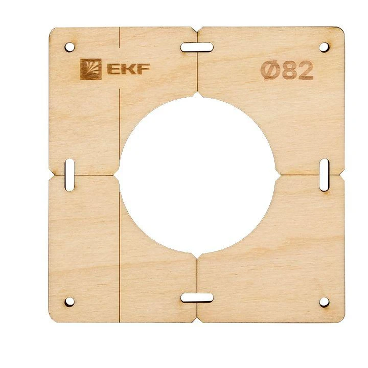 Комплект шаблонов для подрозетников d82мм Expert EKF sh-d82-k 1