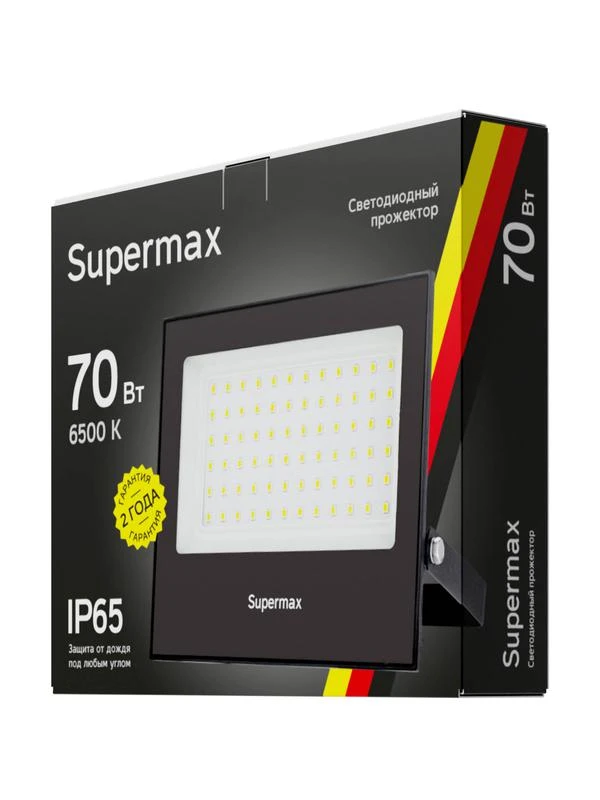 Прожектор светодиодный Supermax SPR 70Вт 6500К 7000лм IP65 КОСМОС S_PR_LED_70 1
