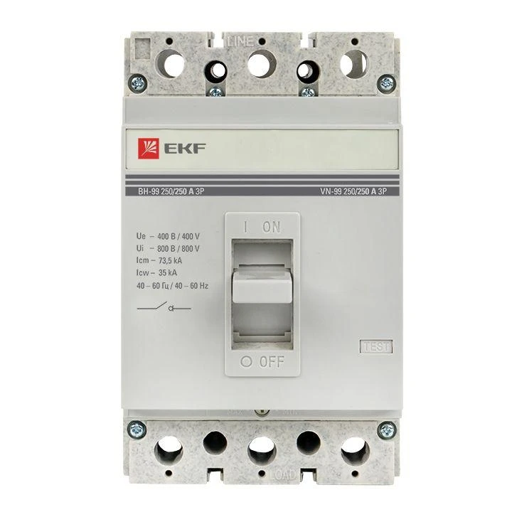Выключатель нагрузки 3п ВН-99 250/250А EKF sl99-250-250 2
