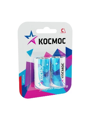 Элемент питания алкалиновый C/LR14 Максимум BP2 (блист.2шт) КОСМОС KOCLR14MAX2BL
