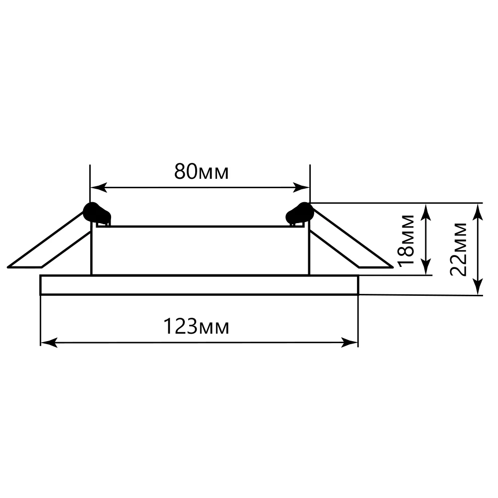 Светильник встраиваемый с белой LED подсветкой Feron CD4045 потолочный GX53 без лампы, прозрачный, хром 41408 1