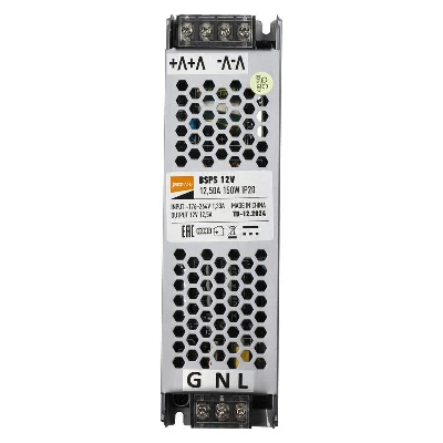 Блок питания для светодиод. ленты BSPS 150Вт 12.5А 12В IP20 метал. JazzWay 5024397