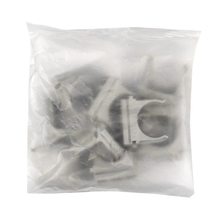 Держатель для труб (клипса) d20мм сер. (уп.10шт) Plast EKF derj-z-20n-r 6