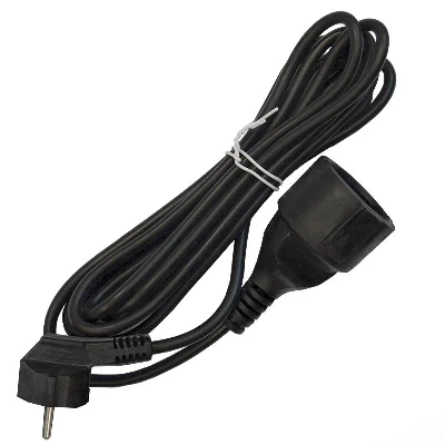 Удлинитель-шнур 1х3м с заземл. 16А IP20 ПВС 3х1 черн. DOMTOK 2342