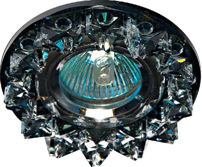 Светильник встраиваемый Feron CD2542 потолочный MR16 G5.3 черный, хром 18931