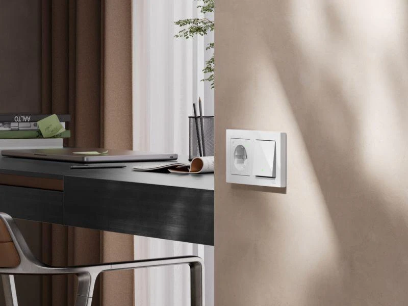 Выключатель 1-кл. AtlasDesign Smart 10А (сх. 1) L+N с подсветкой Zigbee механизм бел. SE ATN000113Z 4