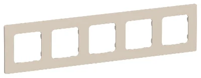 Рамка 5-м СП FLITE РУ-5-К-ФлЛ льняной IEK FI-M52-32-20-K88