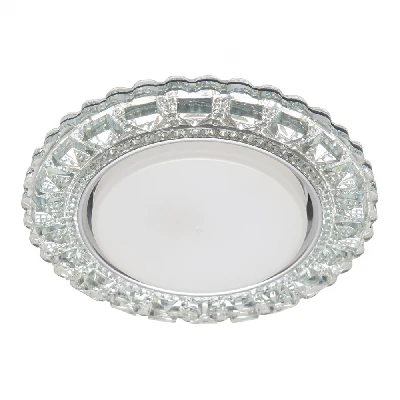 Светильник встраиваемый с белой LED подсветкой Feron CD4045 потолочный GX53 без лампы, прозрачный, хром 41409