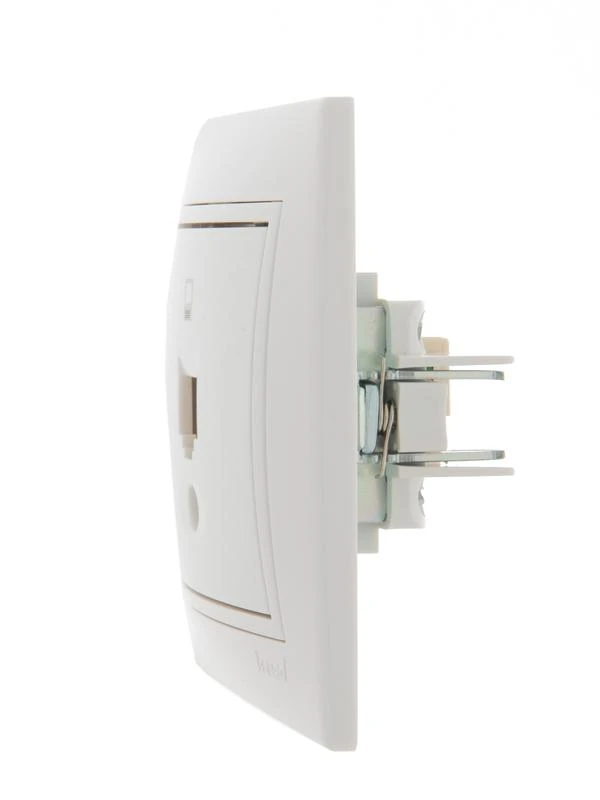 Розетка компьютерная 1-м СП Mira RJ45 бел./бел. LEZARD 701-0202-139 2