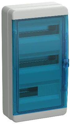 Корпус КМПн-36 TEKFOR IP65 син. прозр. дверь пластик. IEK TF5-KP72-N-36-65-K03-K07