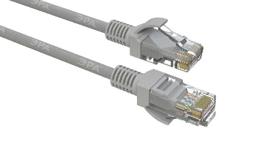 Патч-корд кат.5E U/UTP неэкранир. Cu 5м сер. Эра Б0051413
