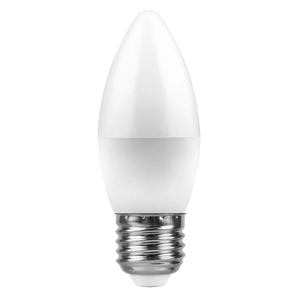 Лампа светодиодная Feron LB-97 Свеча E27 7W 175-265V 2700K 25758 1