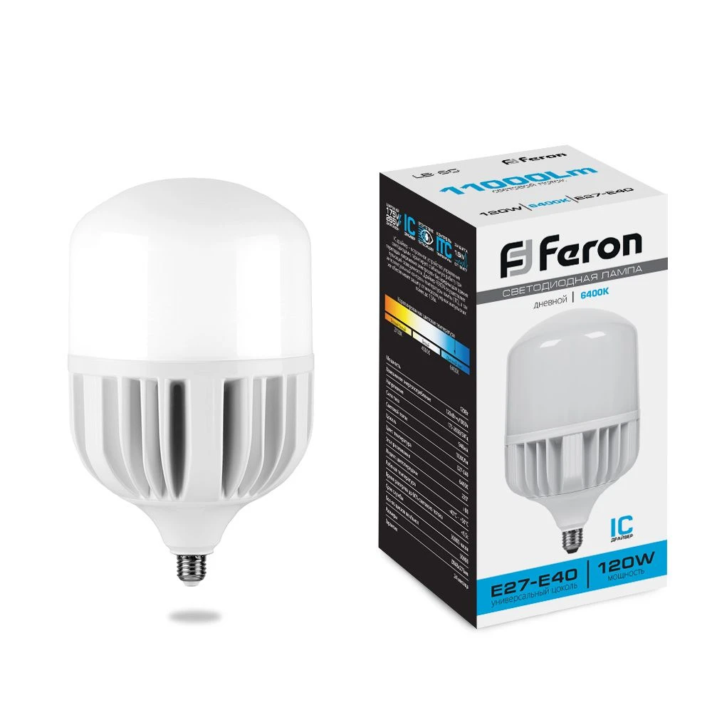 Лампа светодиодная Feron LB-65 E27-E40 120W 175-265V 6400K 38197 3
