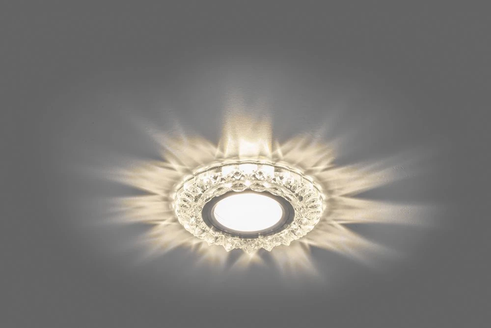 Светильник встраиваемый с белой LED подсветкой Feron CD925 потолочный MR16 G5.3 прозрачный 28900 1