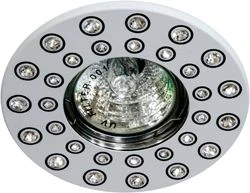 Светильник потолочный MR16 MAX50W 12V G5.3, прозрачный, белый, DL102R 28486