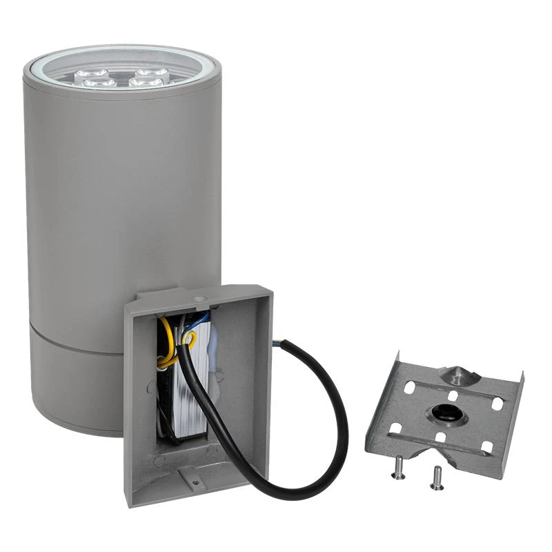 Светильник светодиодный архитектурный PWL-200110/30D 1х9Вт 3000К GR IP65 фасадный исполнение односторон. сер. Pro JazzWay 5042056 1