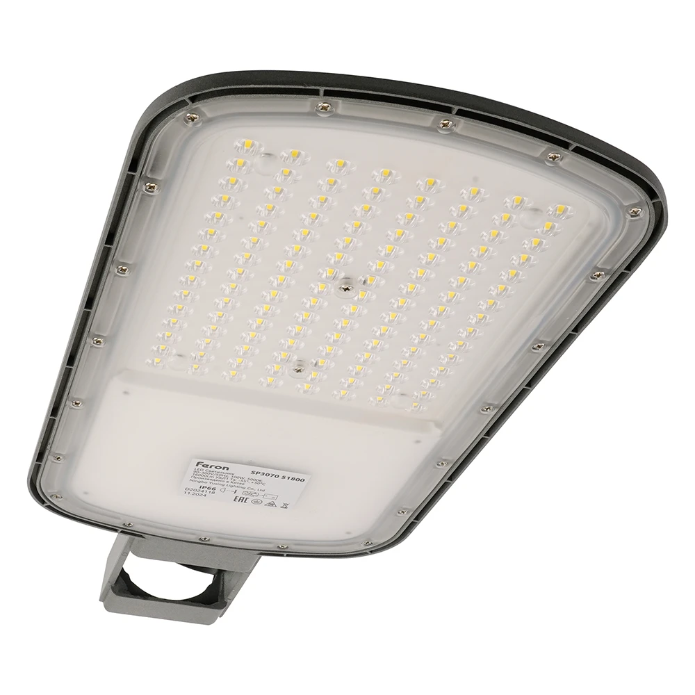 Светодиодный уличный консольный светильник Feron SP3070 100W 5000K AC90-300V, серый 51800 5