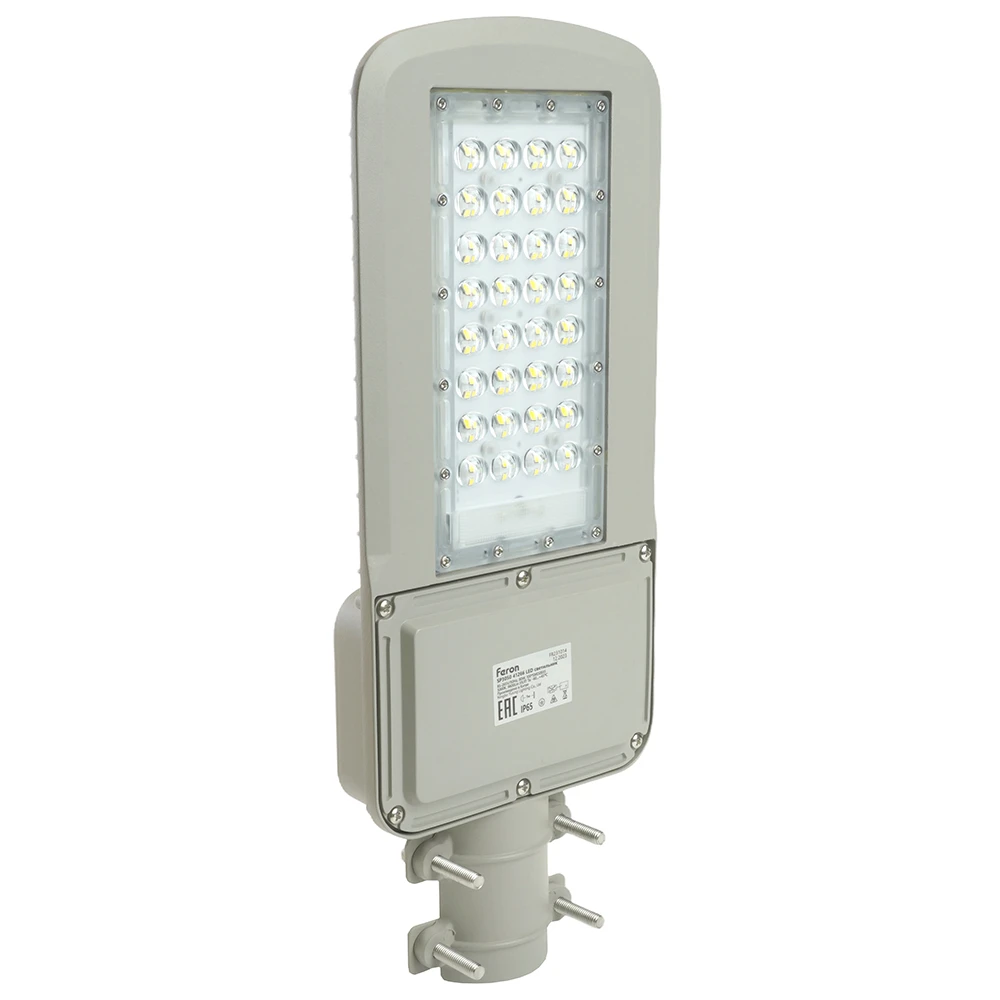 Светодиодный уличный консольный светильник Feron SP3050 80W 5000K 230V, серый 41266 1