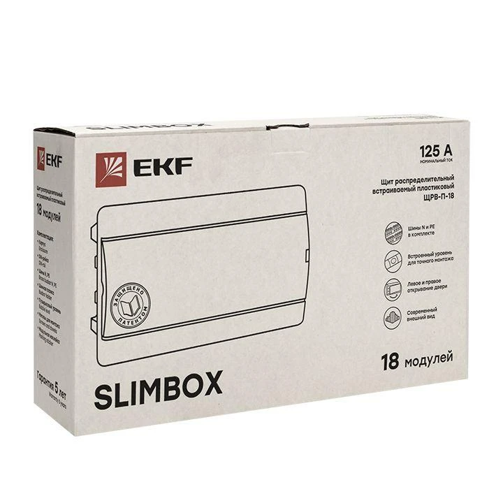 Щит ЩРВ-П-18 "SlimBox" IP41 бел. дверца PROxima EKF sb-v-18w 2