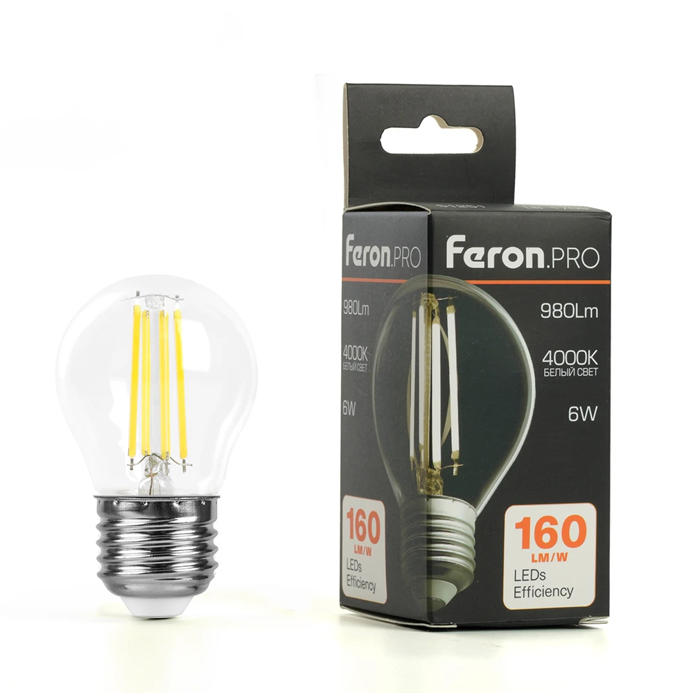 Лампа светодиодная Feron.PRO LB-1706 Шарик E27 6W 175-265V 4000K 51251 7