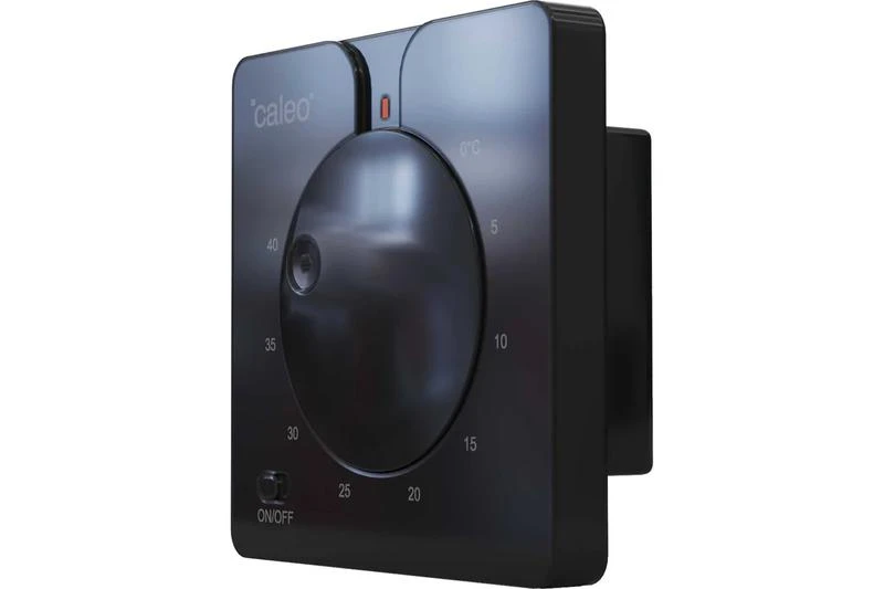 Терморегулятор C430 black встраиваемый аналоговый 3.5кВт CALEO 0К-00000791 1