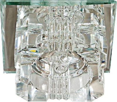 Светильник встраиваемый с белой LED подсветкой Feron JD61 потолочный JCD9 G9 прозрачный 27839