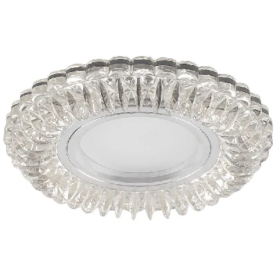 Светильник встраиваемый с синей LED подсветкой Feron CD904 потолочный MR16 G5.3 прозрачный 32542