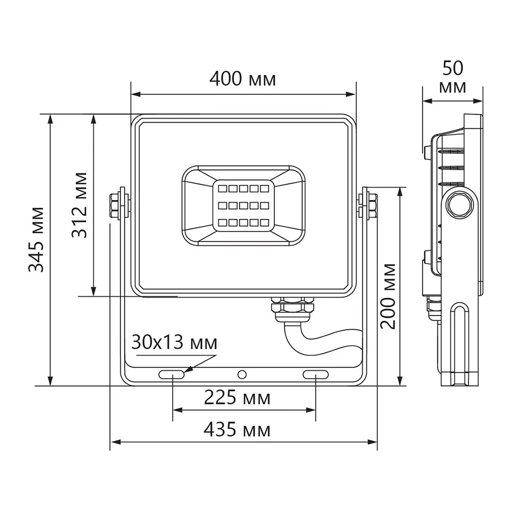 Светодиодный прожектор Feron LL-925 IP65 250W 6400K 29500 5