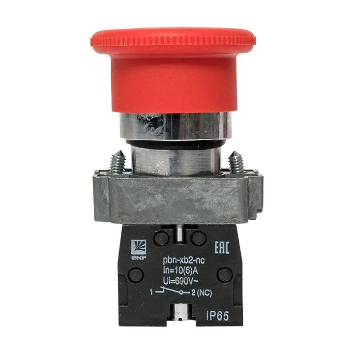 Кнопка "Грибок" BS542 NC IP65 поворотн. красн. PROxima EKF xb2-bs542-65 3
