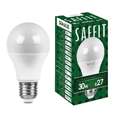 Лампа светодиодная SAFFIT SBA6530 Шар E27 30W 230V 6400K 55184