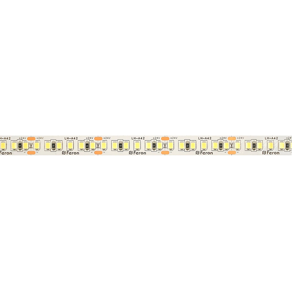 Светодиодная LED лента Feron LS502, 180SMD(2835)/м 16Вт/м 24V 30000*10*1.22мм 6000К 30м IP20 53091 1