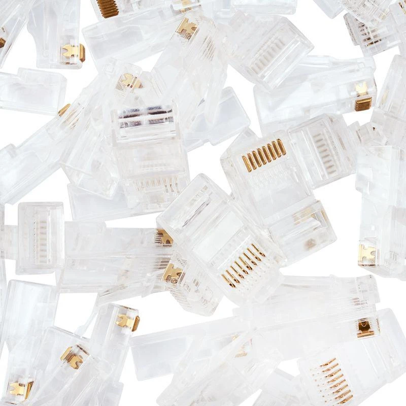 Джек компьютерный RJ45 (8P8C) кат.5E (уп.100шт) PROCONNECT 05-1021-6 5