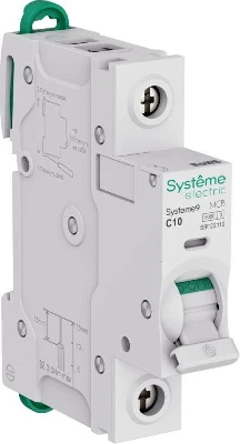 Выключатель автоматический модульный 1п C 10А 6кА АВ Systeme9 230В SE S9F22110