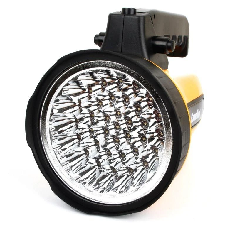 Фонарь аккумуляторный 35LED 29315 аккум. 6В 4А.ч 220В пластик. желт. (кор.) Camelion 10469 9